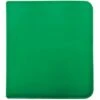 Ultra Pro Vivid Pro 12 Pocket Zippered Binder: Green -Card Games Shop bi 12 pocket zippered green 1