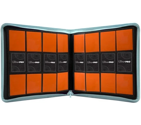 Ultra Pro Vivid Pro 12 Pocket Zippered Binder: Light Blue 4 Ultra Pro Vivid Pro 12 Pocket Zippered Binder: Light Blue - Image 2
