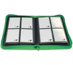 Ultra Pro Vivid 4 Pocket Zippered Pro Binder - Green -Card Games Shop bi 4pkt vivid green 3