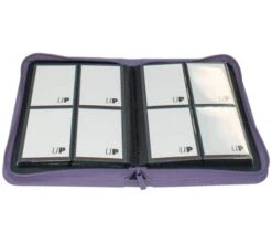 Ultra Pro Vivid 4 Pocket Zippered Pro Binder - Purple -Card Games Shop bi 4pkt vivid purple 3