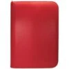 Ultra Pro Vivid 4 Pocket Zippered Pro Binder - Red -Card Games Shop bi 4pkt vivid red 1