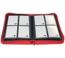Ultra Pro Vivid 4 Pocket Zippered Pro Binder - Red 7 Ultra Pro Vivid 4 Pocket Zippered Pro Binder - Red -Card Games Shop bi 4pkt vivid red 3