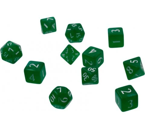 Wizards Of The Coast Dice Set Eclipse: Forest Green (11-piece) 3 Wizards Of The Coast Dice Set Eclipse: Forest Green (11-piece)