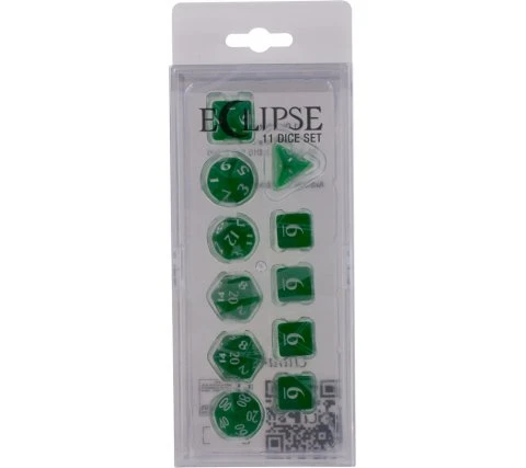 Wizards Of The Coast Dice Set Eclipse: Forest Green (11-piece) 4 Wizards Of The Coast Dice Set Eclipse: Forest Green (11-piece) - Image 2
