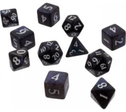 Wizards Of The Coast Dice Set Eclipse: Jet Black (11-piece)