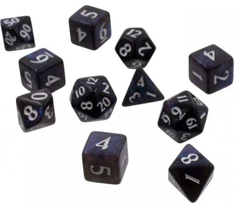 Wizards Of The Coast Dice Set Eclipse: Jet Black (11-piece) 3 Wizards Of The Coast Dice Set Eclipse: Jet Black (11-piece)