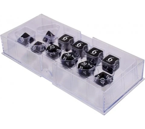 Wizards Of The Coast Dice Set Eclipse: Jet Black (11-piece) 6 Wizards Of The Coast Dice Set Eclipse: Jet Black (11-piece) - Image 4