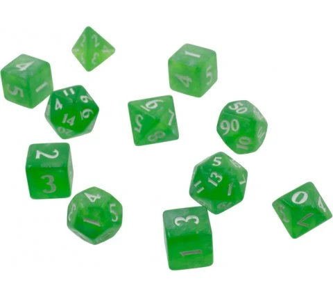 Wizards Of The Coast Dice Set Eclipse: Lime Green (11-piece) 3 Wizards Of The Coast Dice Set Eclipse: Lime Green (11-piece)