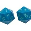 Ultra Pro Dice Set D20 Vivid Heavy Metal: Teal (2 Pieces) -Card Games Shop ds d20 vivid heavy metal teal 1