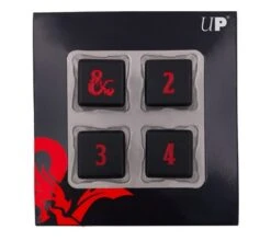 Ultra Pro Dungeons And Dragons: Heavy Metal Dice Set D6 (4 Pieces)