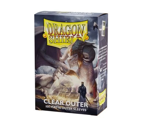 Dragon Shield - Outer Sleeves Matte: Clear (100 Pieces) 3 Dragon Shield - Outer Sleeves Matte: Clear (100 Pieces)