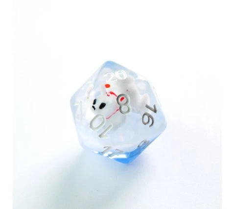 Gamegenic - Embraced Series RPG Dice Set: Polar Bear (7 Pieces) 4 Gamegenic - Embraced Series RPG Dice Set: Polar Bear (7 Pieces) - Image 2