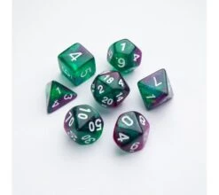 Gamegenic - Galaxy Series RPG Dice Set: Aurora (7 Pieces)
