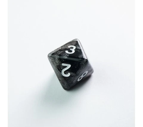 Gamegenic - Galaxy Series RPG Dice Set: Moon (7 Pieces) 7 Gamegenic - Galaxy Series RPG Dice Set: Moon (7 Pieces) - Image 5