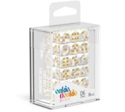 Oakie Doakie Dice Set D6 Marble: White (36 Pieces) -Card Games Shop odd 400005 3