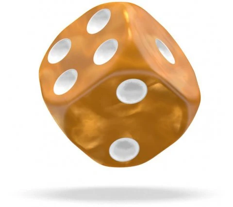 Oakie Doakie Dice Set D6 Marble: Orange (36 Pieces) 4 Oakie Doakie Dice Set D6 Marble: Orange (36 Pieces) - Image 2