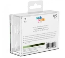 Oakie Doakie Dice Set RPG Metal Glow In The Dark: Druid's Blaze (7 Pieces) -Card Games Shop odd 500052 5