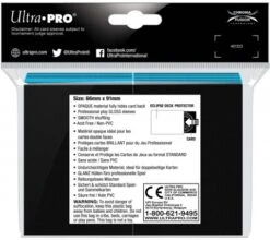 Ultra Pro Eclipse Gloss Deck Protectors Sky Blue (100 Pieces) -Card Games Shop sl eclipse gloss smoke sky blue 2