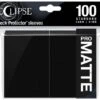 Ultra Pro Eclipse Matte Deck Protectors Jet Black (100 Pieces) -Card Games Shop sl eclipse matte jet black 1