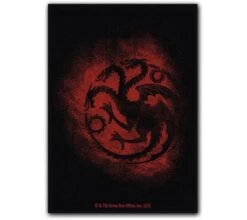 Game Of Thrones Art Sleeves Brushed House Targaryen (100 Pieces) -Card Games Shop sl got targaryen 2