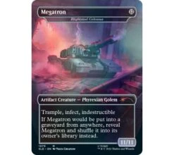 Secret Lair Drop Series: Secret Lair X Transformers - Optimus Prime Vs. Megatron (foil) -Card Games Shop sl optimusvsmegatron foil 3