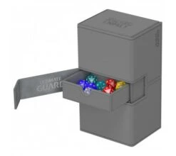 Ultimate Guard Twin Flip'n'Tray Deck Case 200+ XenoSkin Gray -Card Games Shop ug 010384 3