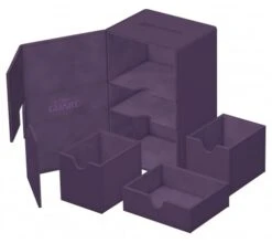 Ultimate Guard Twin Flip'n'Tray Deck Case 160+ XenoSkin Monocolor Purple -Card Games Shop ug 011240 2