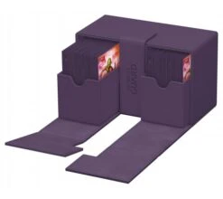 Ultimate Guard Twin Flip'n'Tray Deck Case 160+ XenoSkin Monocolor Purple -Card Games Shop ug 011240 7